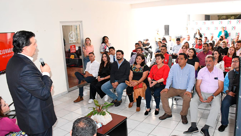 PRI Michoacán defensor de la paridad en la acción y práctica: Memo Valencia