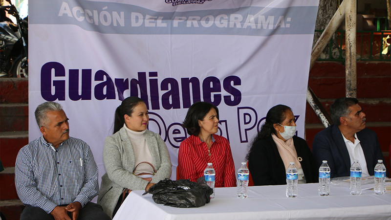 Finaliza con exito el programa Estatal Guardianaes de la Paz, en Ciudad Hidalgo, Michoacán 