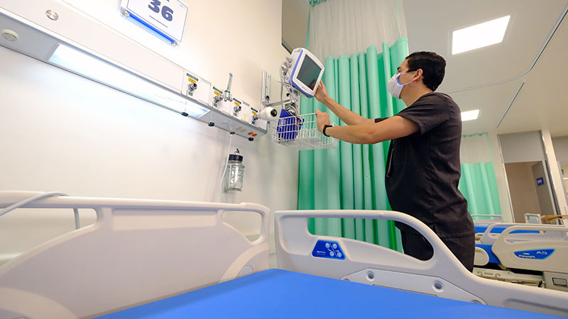 Disminuye ocupación de camas generales para la atención de COVID-19 