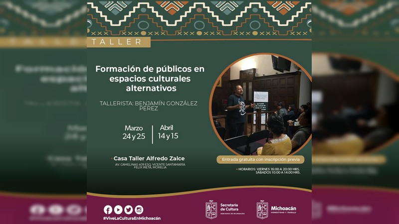 Invita Secum al taller de formación de públicos en espacios alternativos  