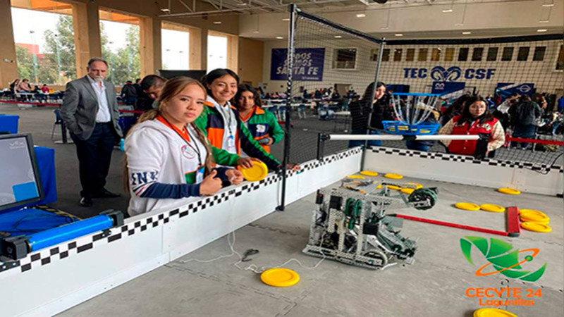 Se posiciona Cecytem en octavo lugar nacional en robótica  