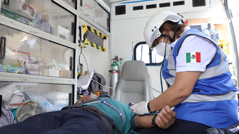 Reporta Salud Michoacán más de 7 mil servicios prehospitalarios en 2023