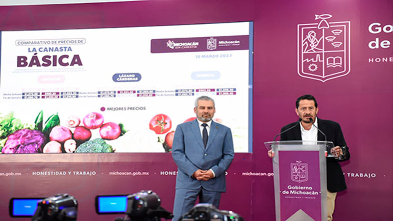 Recupera Morelia el precio más bajo de la canasta básica en Michoacán 