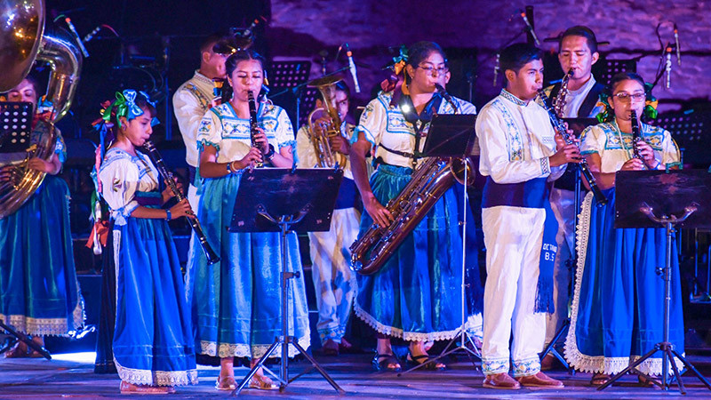 Banda Sinfónica Juvenil Músicos de Tiríndaro, presente en la K´uínchekua 2023 