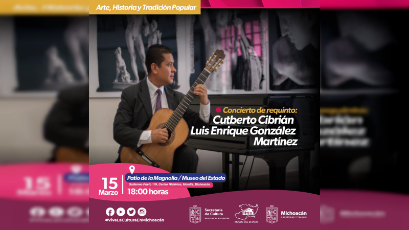 Celebrará Secum concierto de guitarra en el Museo del Estado 