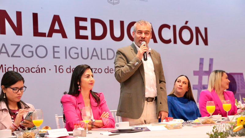 Histórico, la rectoría de la educación en Michoacán está en las mujeres: Bedolla 