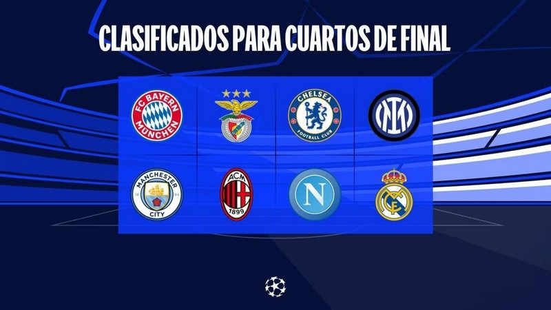 Definidos los 4tos de final en la Champions League; se enfrentarán Man City vs Bayern Múnich 