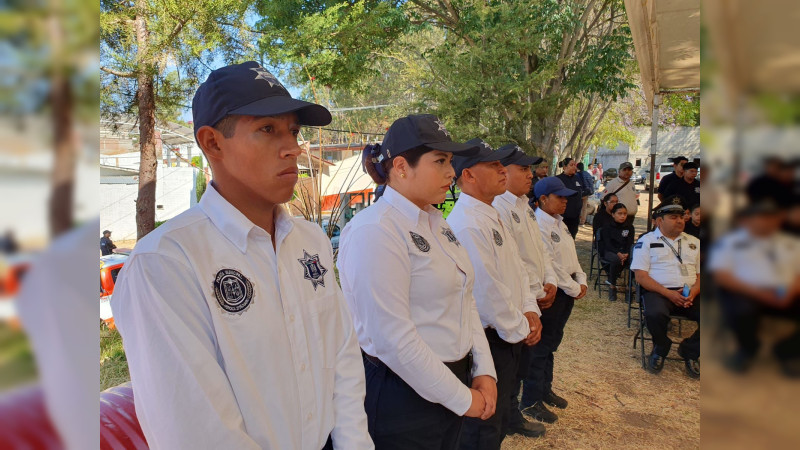 Inaugura gobierno de Zitácuaro, Policía de género para brindar seguridad a la mujer 