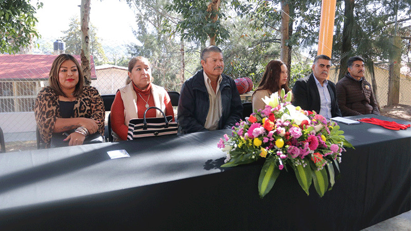 Realizan acto conmemorativo del LXXXIII Aniversario de la Escuela Primaria 18 de Marzo, en Caleras, Ciudad Hidalgo 