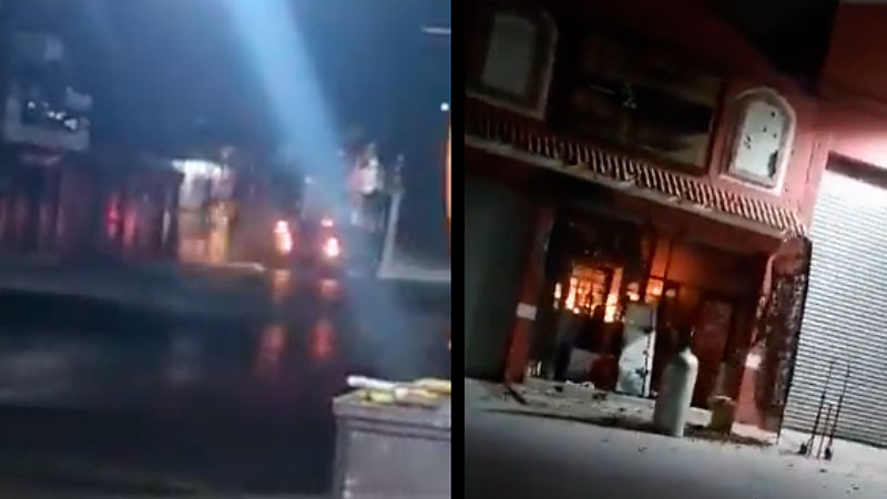 Disparan e incendian vinatería en San Luis Potosí; mantienen operativos 