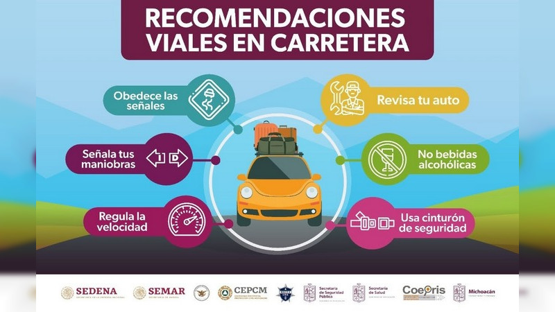 Exhorta Salud Michoacán a tomar precauciones para prevenir accidentes en Semana Santa 
