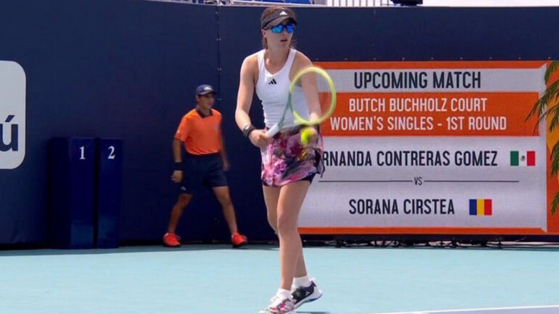 La tenista mexicana, Fernanda Contreras Gómez, cae en primera ronda en el WTA 1000 de Miami 