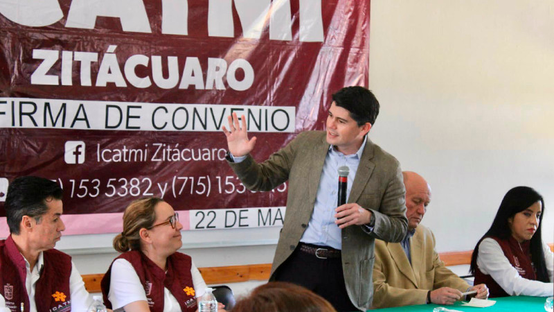 Icatmi y Zitácuaro acuerdan impulsar desarrollo económico del municipio