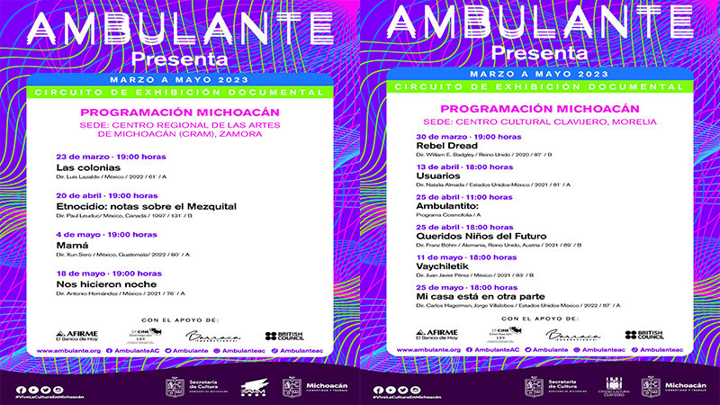 Anuncia Secum cartelera del festival Ambulante Presenta 2023 