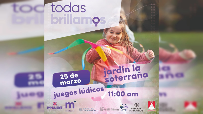 IMMUJERIS se suma a “Rescate de barrios” con bazar “Todas Brillamos”, en jardín de la Soterraña 