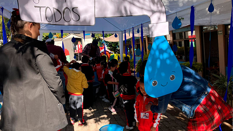 Con feria ambiental, conmemora Secma Michoacán el Día Mundial del Agua