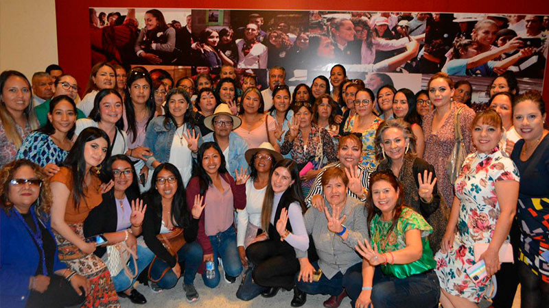 En aumento apoyo de las mujeres michoacanas a #EsClaudia: Gabriela Pérez 