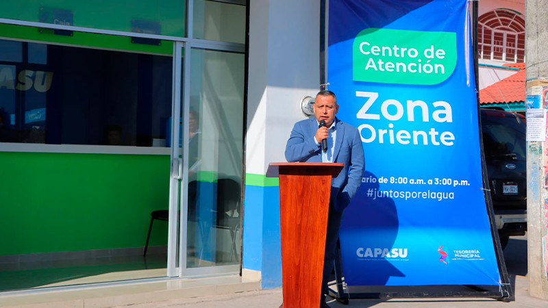 Tesorería y CAPASU inauguran nuevo módulo de atención para la zona oriente de Uruapan