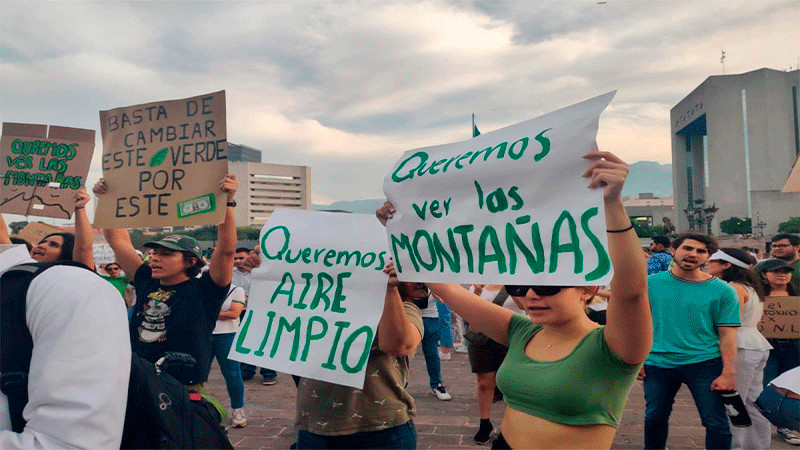 Exigen en Nuevo León aire limpio por contaminación 