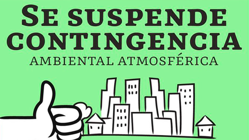 En CDMX y EDOMEX, se suspende la contingencia ambiental 