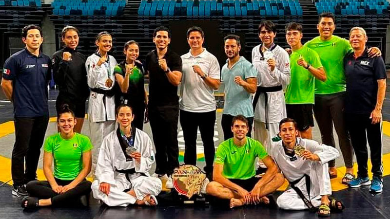  Selección mexicana de Taekwondo se lleva 2 oros y 3 platas en Pan Am Series Brasil 2023 