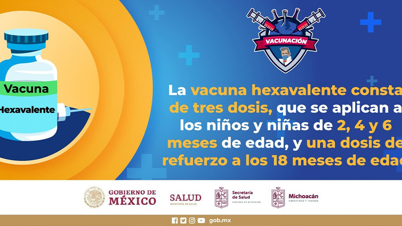 Exhorta Salud Michoacán a vacunar contra la poliomielitis a menores de 5 años