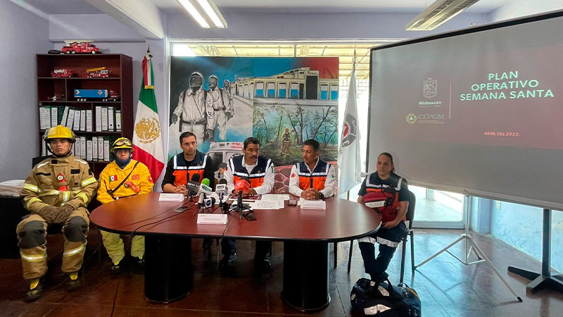 Listo operativo de Protección Civil Michoacán  “Semana Santa 2023” 