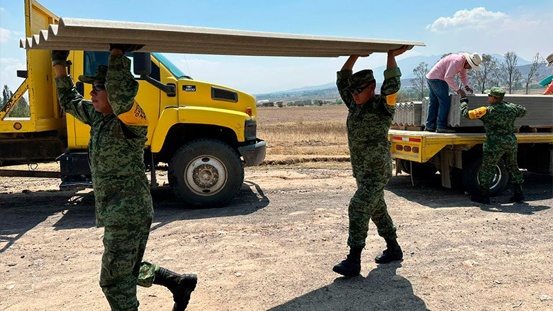 Ejército Mexicano Aplica Plan DN-III-E por granizada en Amealco  
