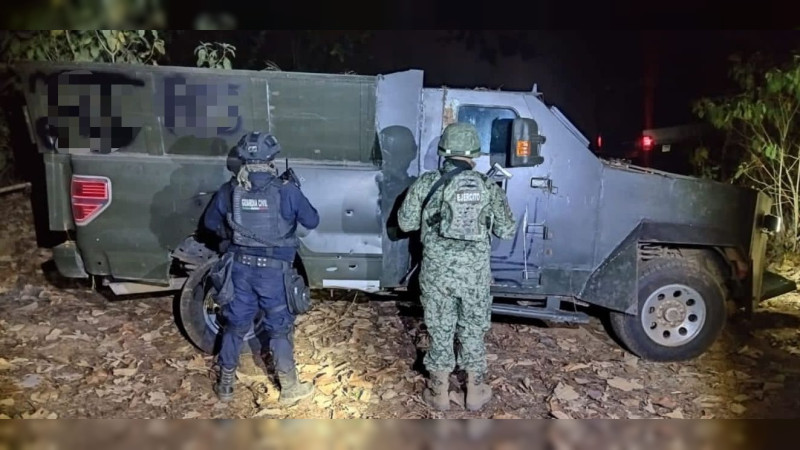 Localizan y destruyen camión monstruo en Tancítaro, cuna del aguacate y del crimen organizado  