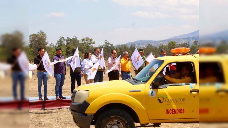 Arranca campaña 2023 para prevenir incendios forestales en Michoacán