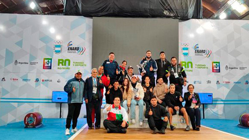 México gana primer lugar en la rama varonil y el tercero en femenil en Panamericano de halterofilia 