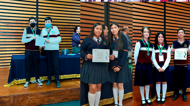 Destacan alumnos del Cecytem en concurso Iberoamericano de ciencias 
