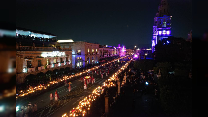 Reúne Procesión del Silencio a más de 60 mil personas en Morelia