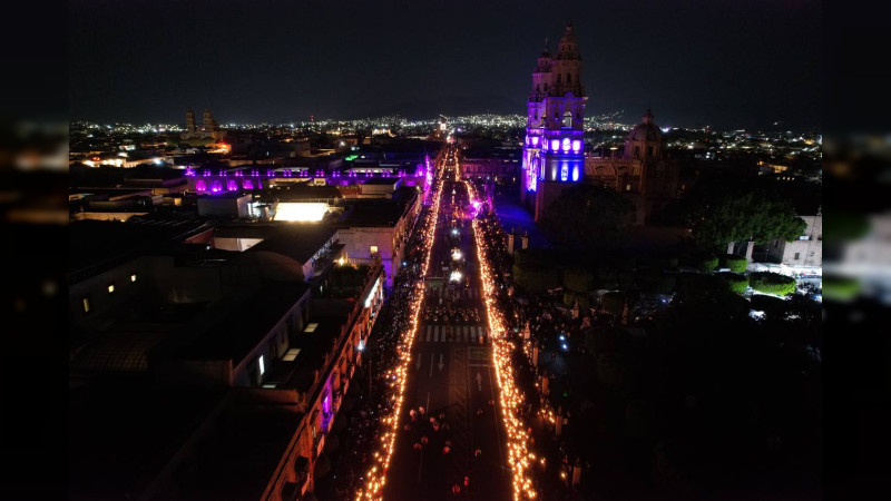 Reúne Procesión del Silencio a más de 60 mil personas en Morelia