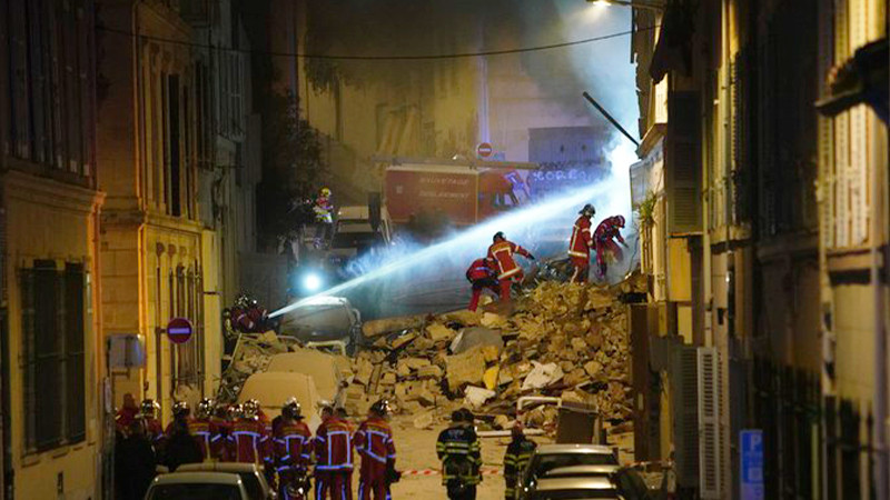 Derrumbe de edificio en Marsella, Francia deja cinco personas heridas y ...