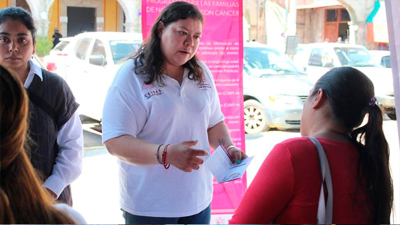 Esta semana, registro al programa de mujeres con cáncer en 12 municipios de Michoacán