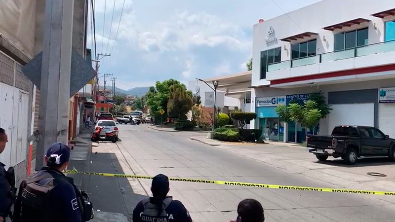 Sujetos armados ejecutan a balazos a un hombre en el barrio de San Pedro, Uruapan