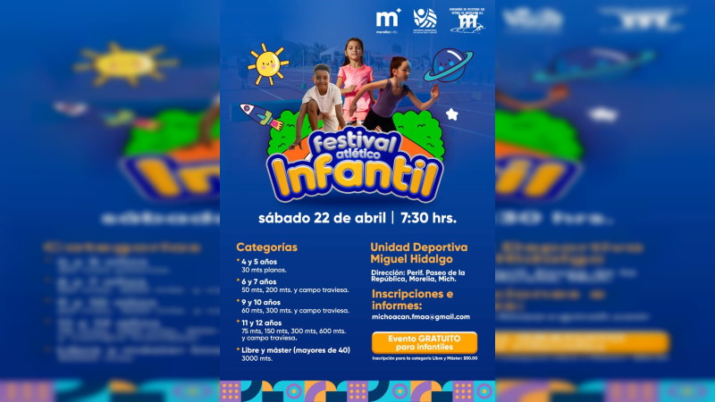 Alista Imcufide Festival Atlético Infantil 2023 