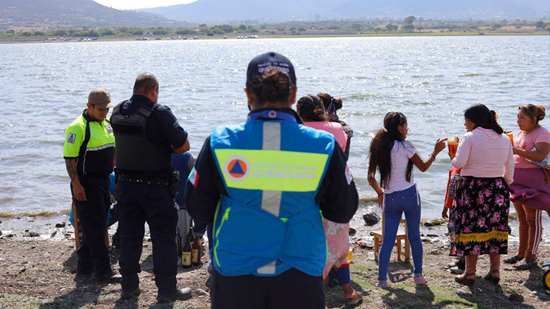 Sacan a 25 personas que nadaban en bordos y ríos en Queretaro 