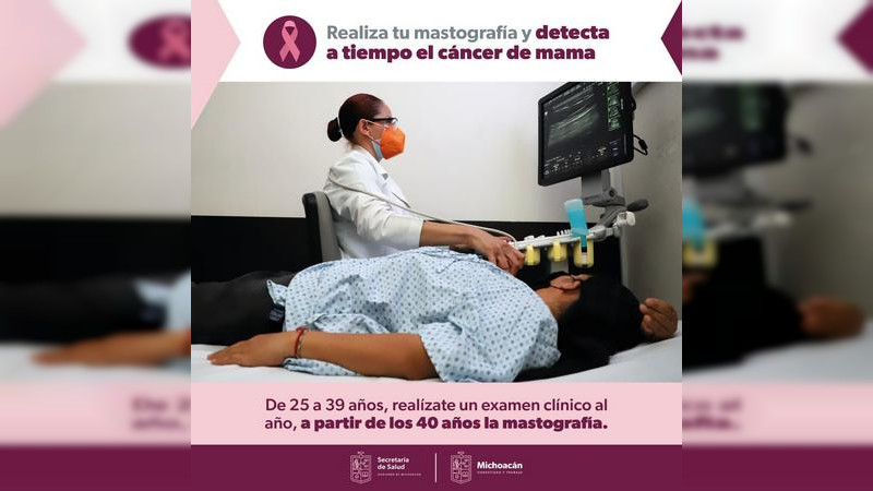 Activos, mastógrafos de Salud Michoacán para detección temprana del cáncer de mama