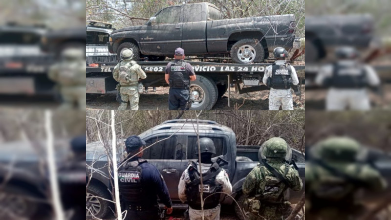 Aseguran vehículos blindados y robados en La Ruana, Michoacán, cuna de Los Viagras 