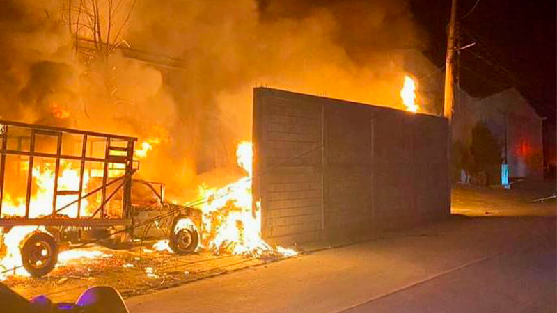 Se incendia bodega en Tarímbaro, Michoacán, solo hubo daños materiales 