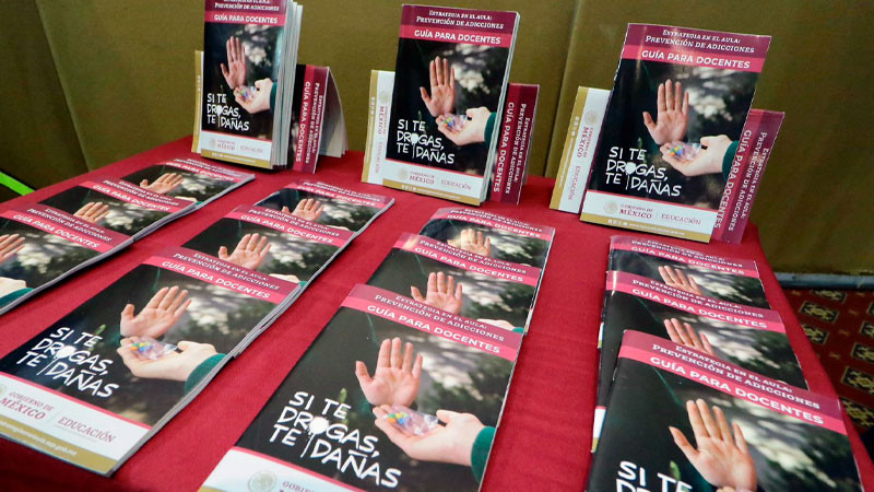 Michoacán se suma a campaña nacional de prevención de adicciones desde las aulas 