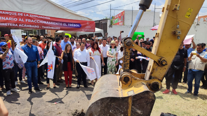 Ayuntamiento de Tarímbaro arranca la ampliación de carretera Acámbaro-Tarímbaro