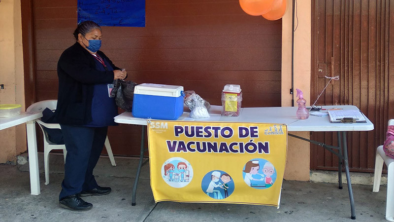 Este martes, vacunación a menores de 5 años y contra VPH, en Uruapan 