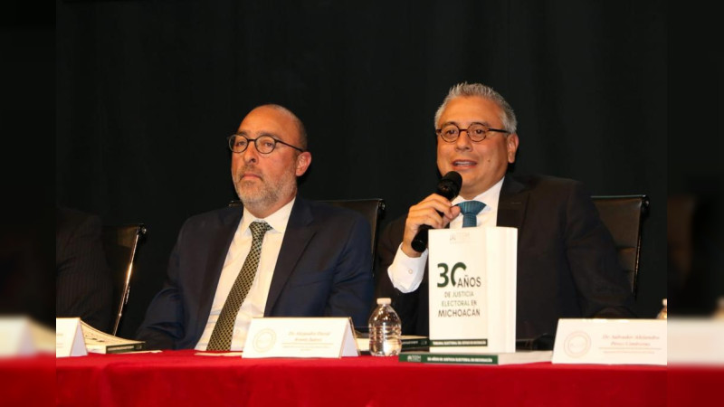 Presentación del libro “30 años de Justicia Electoral en Michoacán”