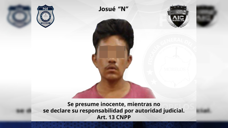 Detienen a joven de 21 años por asesinato de dos albañiles en Morelos 