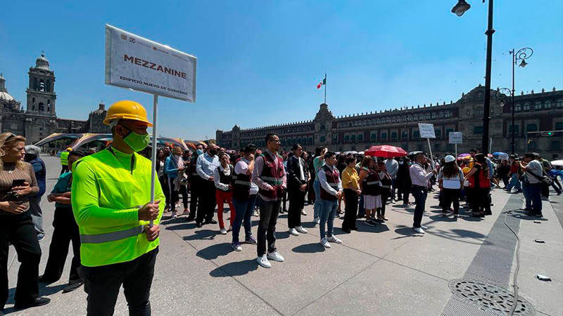 Se activa alerta sísmica en CDMX por el Primer Simulacro Nacional 2023 