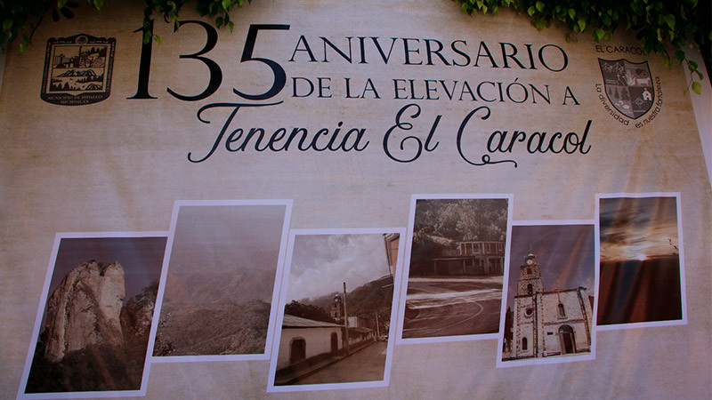 Realizan acto solemne por la fundación de la tenencia El Caracol, en Ciudad Hidalgo