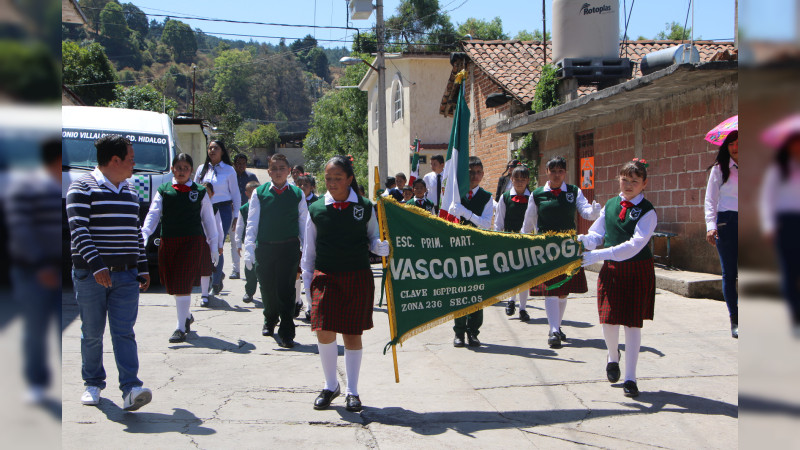 Realizan acto solemne por la fundación de la tenencia El Caracol, en Ciudad Hidalgo